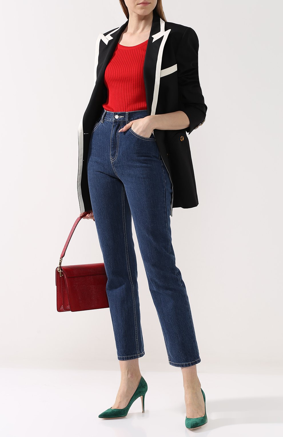 Топ фактурной вязки с круглым вырезом RALPH LAUREN, арт. 290710190, фото 2
