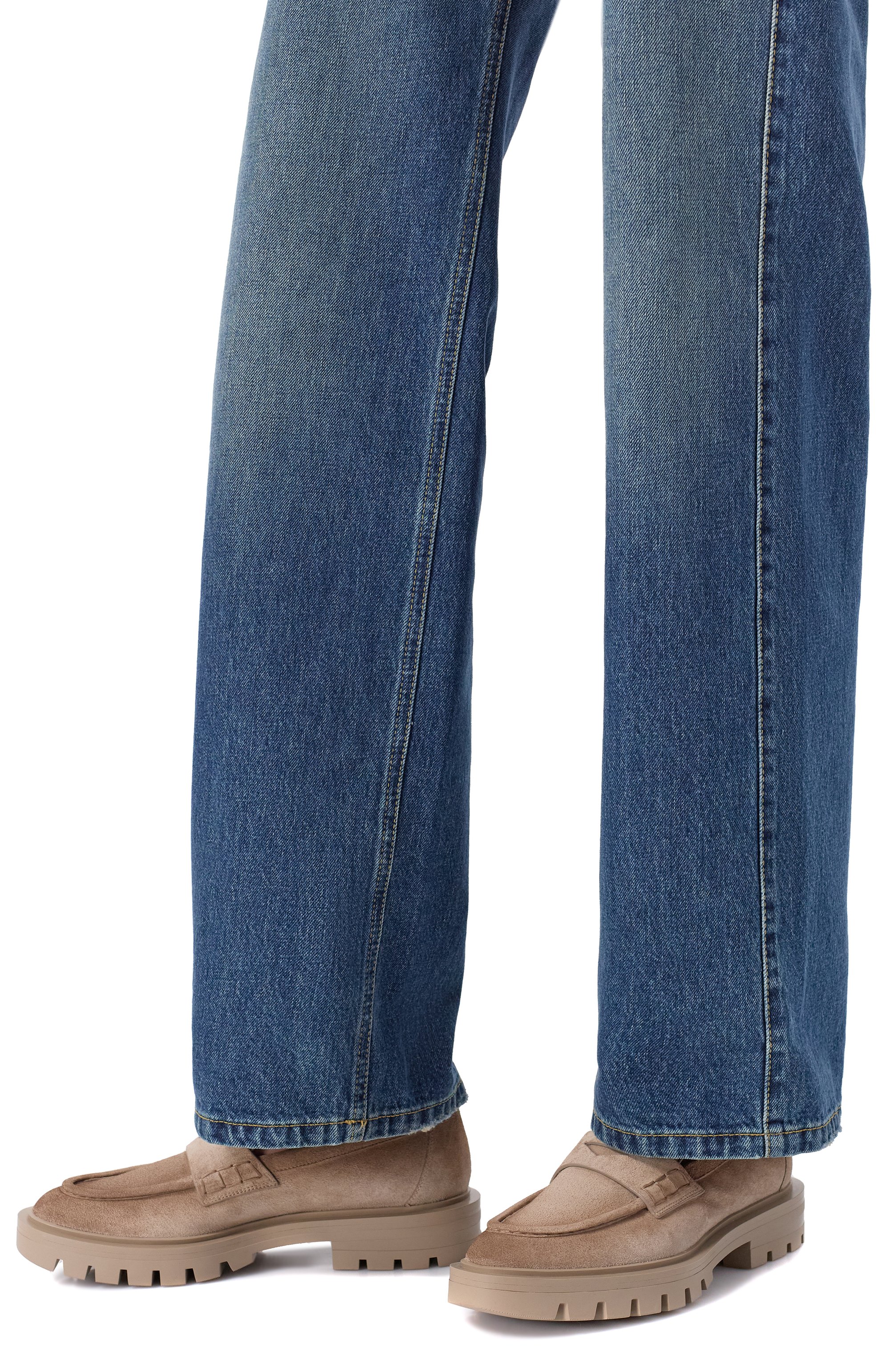 Замшевые пенни-лоферы SANTONI, арт. WUCG59020TTGNHSY, фото 2