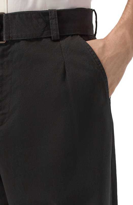 Хлопковые брюки Laneus S6LAMAPA087 Чёрный  S6LAMAPA087 Фото 5