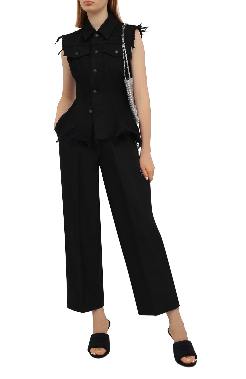 Хлопковые брюки ALEXANDER WANG, арт. 1WC2214357, фото 2