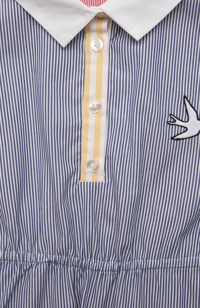 Хлопковое платье SONIA RYKIEL ENFANT, арт. 21S1DR02, фото 3