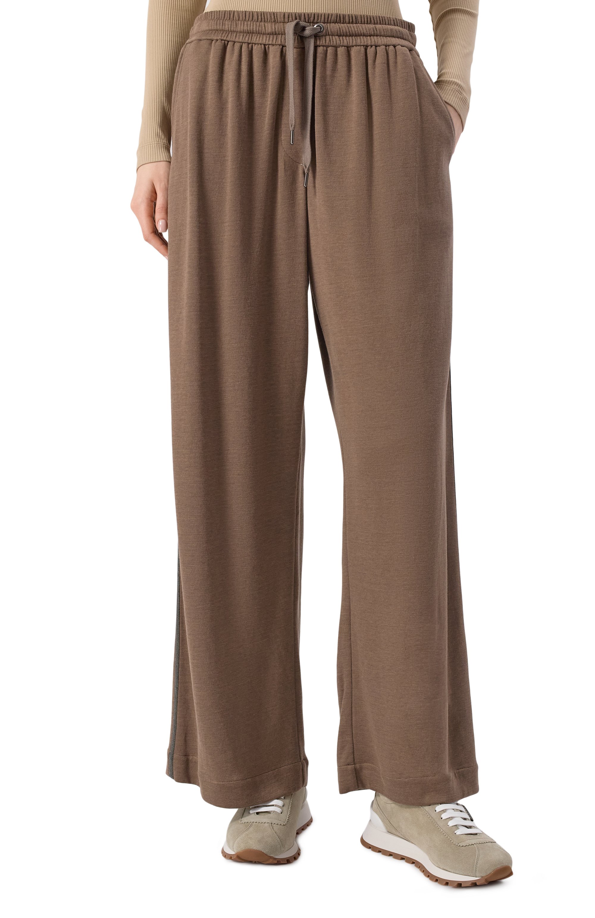 Брюки из хлопка и шелка BRUNELLO CUCINELLI, арт. MD828SM689, фото 3