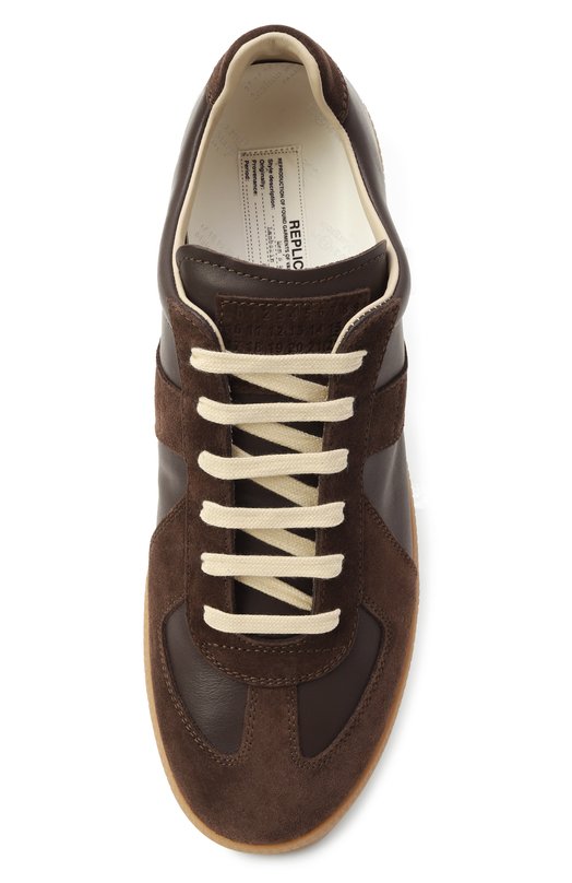 Кожаные кеды Replica Maison Margiela S57WS0236/P1895 Коричневый  S57WS0236/P1895 Фото 6
