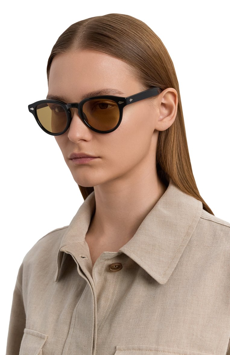 Солнцезащ�итные очки MOSCOT, арт. MAYDELA SUN BLACK/AMBER, фото 1