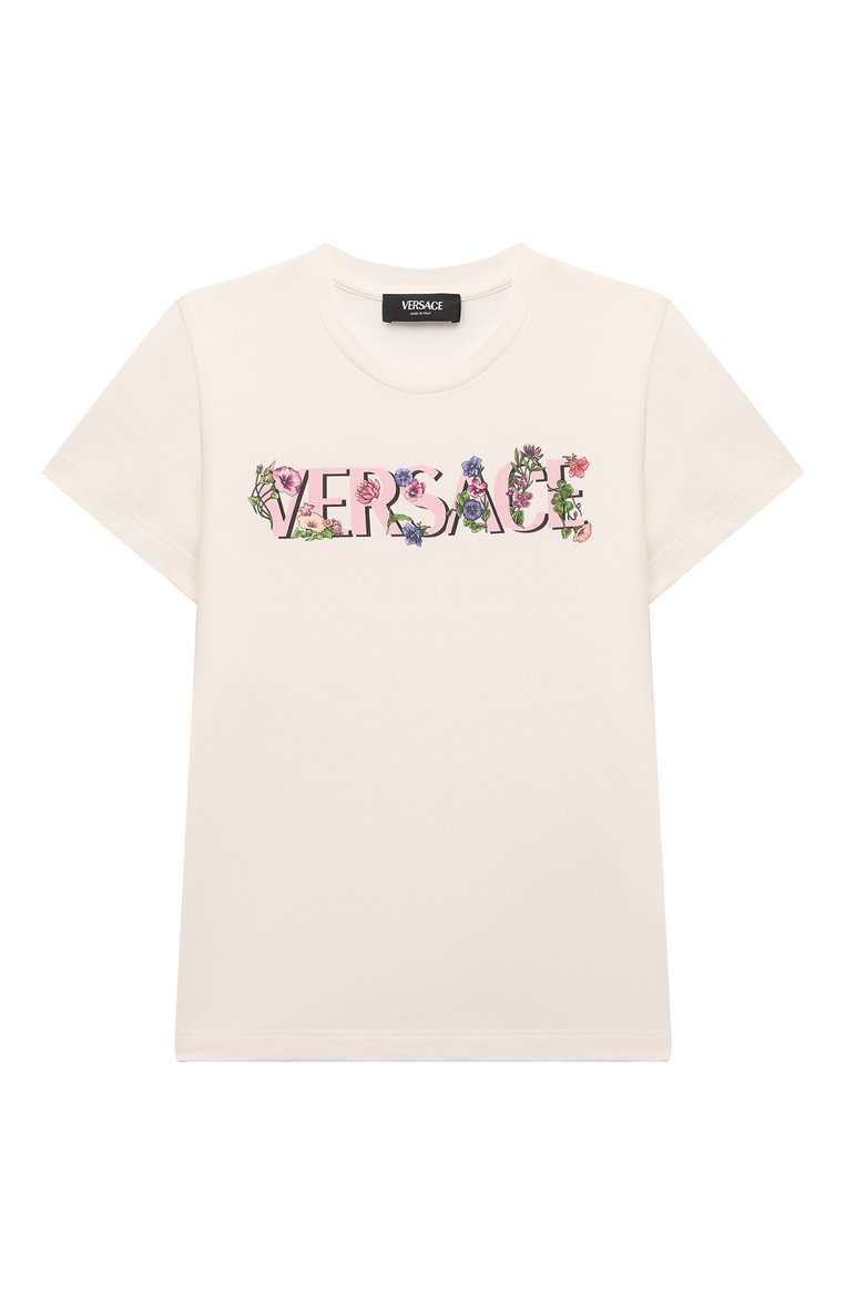 Хлопковая футболка VERSACE, арт. 1000052/1A09689/4A-6A, фото 1