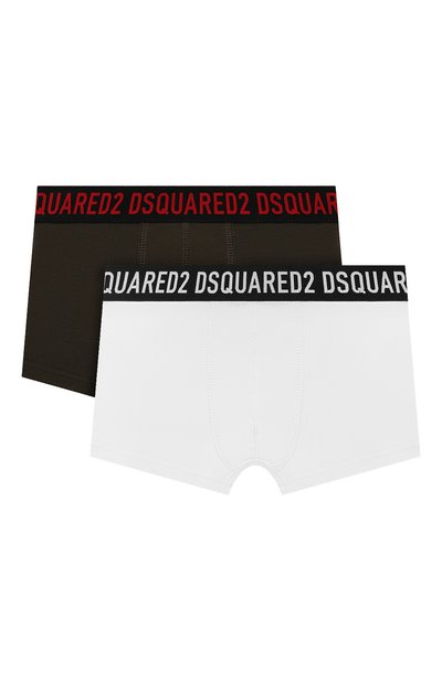 Комплект из двух пар боксеров DSQUARED2 хаки цвета по цене 5995 руб., арт. DQ1058-D008J, фото 1 Комплект из двух пар боксеров DSQUARED2, арт. DQ1058-D008J, фото 1