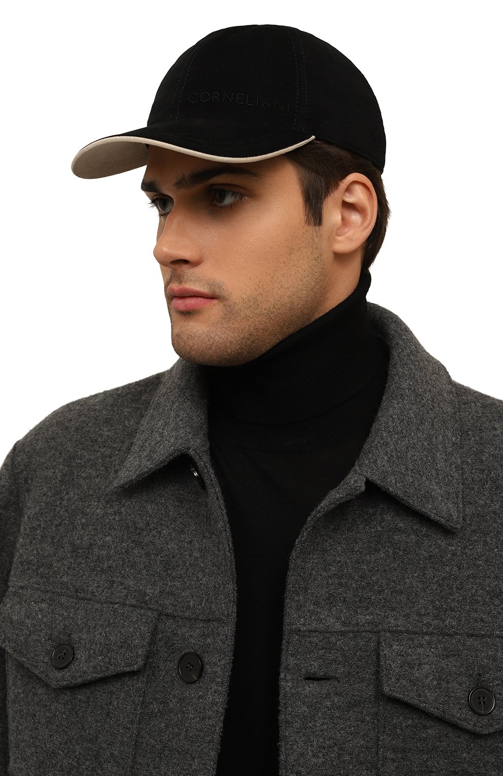 Вельветовая бейсболка CORNELIANI, арт. 940508-9429205, фото 2