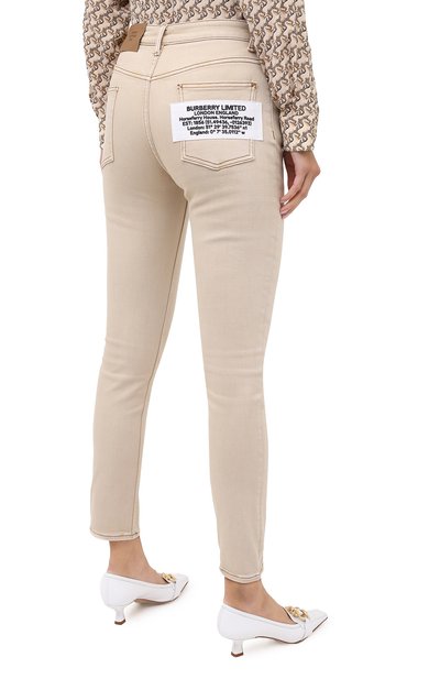 Джинсы BURBERRY бежевого цвета по цене 68500 руб., арт. 8030643, фото 4 Джинсы BURBERRY, арт. 8030643, фото 4