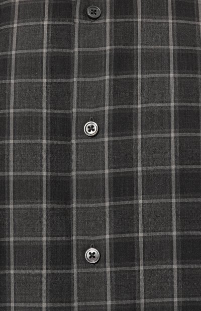 Хлопковая рубашка ZEGNA темно-серого цвета по цене 49950 руб., арт. UCX21A6/SRF5, фото 5 Хлопковая рубашка ZEGNA, арт. UCX21A6/SRF5, фото 5