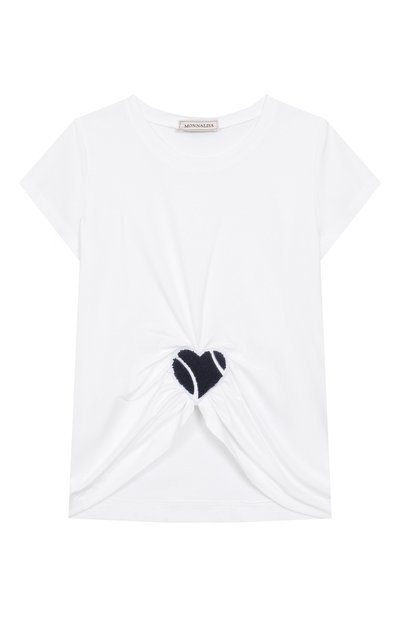 Хлопковая футболка MONNALISA, арт. 11E611