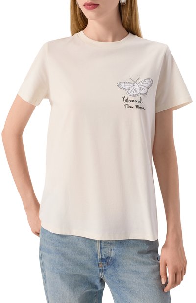 Хлопковая футболка WEEKEND MAX MARA, арт. GUGLIA, фото 3