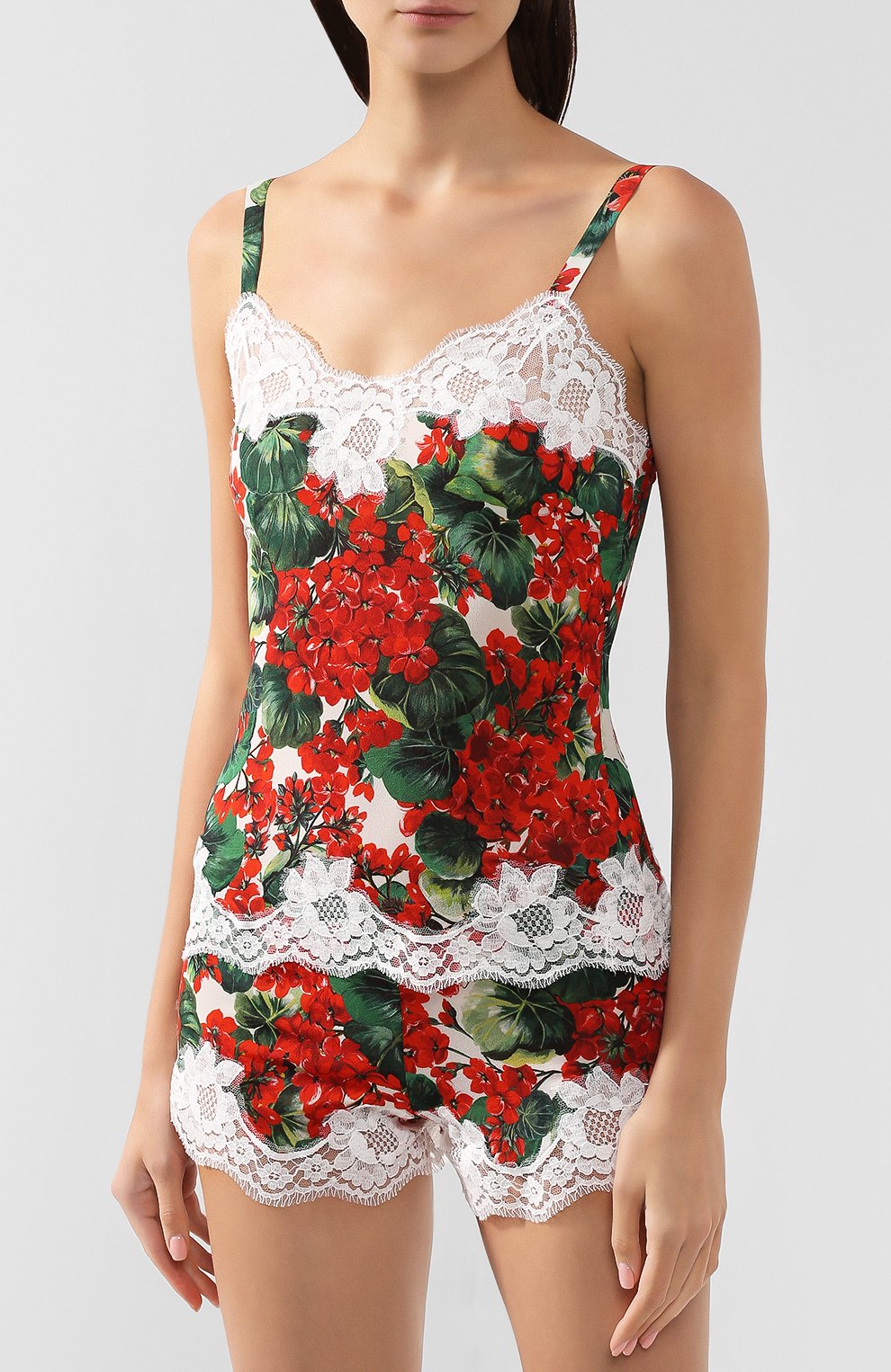 Топ из смеси шелка и хлопка DOLCE & GABBANA, арт. 07A00T/FSAYB, фото 3