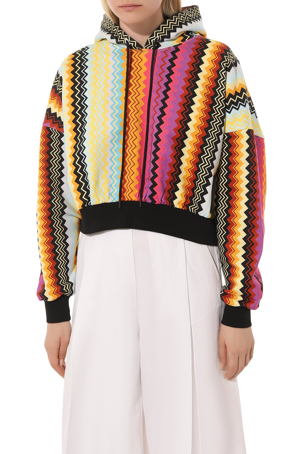 Хлопковое худи MISSONI разноцветного цвета по цене 53450 руб., арт. MS23SW03-BW00MJ, фото 3 Хлопковое худи MISSONI, арт. MS23SW03-BW00MJ, фото 3