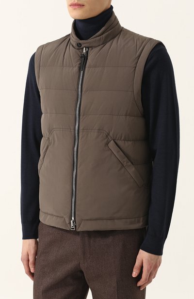 Пуховый стеганый жилет на молнии TOM FORD, арт. BN097/TF0383, фото 3