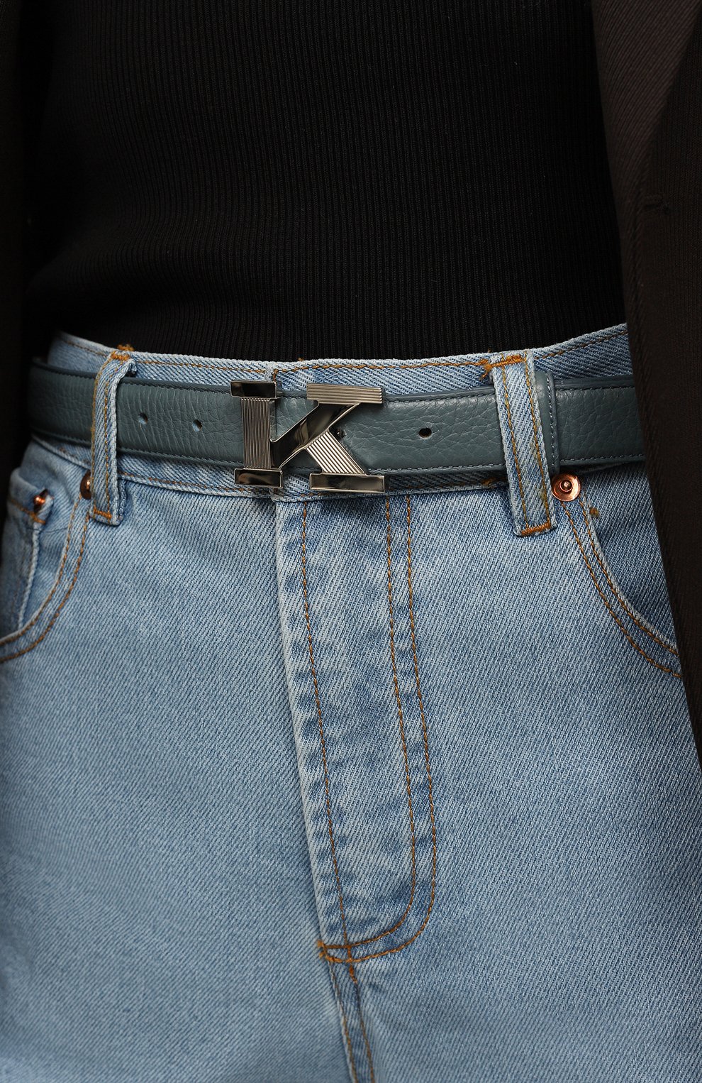 Кожаный ремень KITON, арт. DCS2KGPX04R99, фото 2