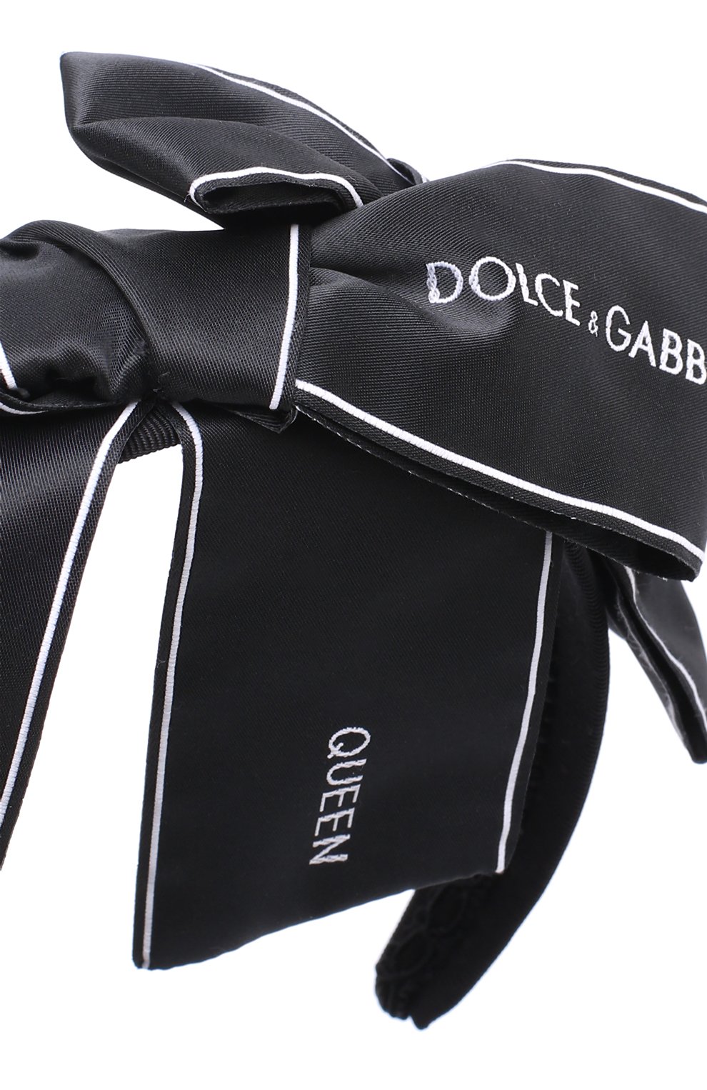 Ободок с бантом и логотипом бренда DOLCE & GABBANA, арт. 0131/LB3L09/FUSFU, фото 2