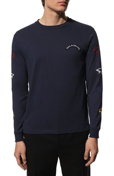 Хлопковый лонгслив PAUL&SHARK, арт. 22411587, фото 3