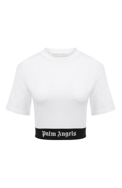 Женская хлопковая футболка PALM ANGELS, арт. PWAA051C99JER0010101