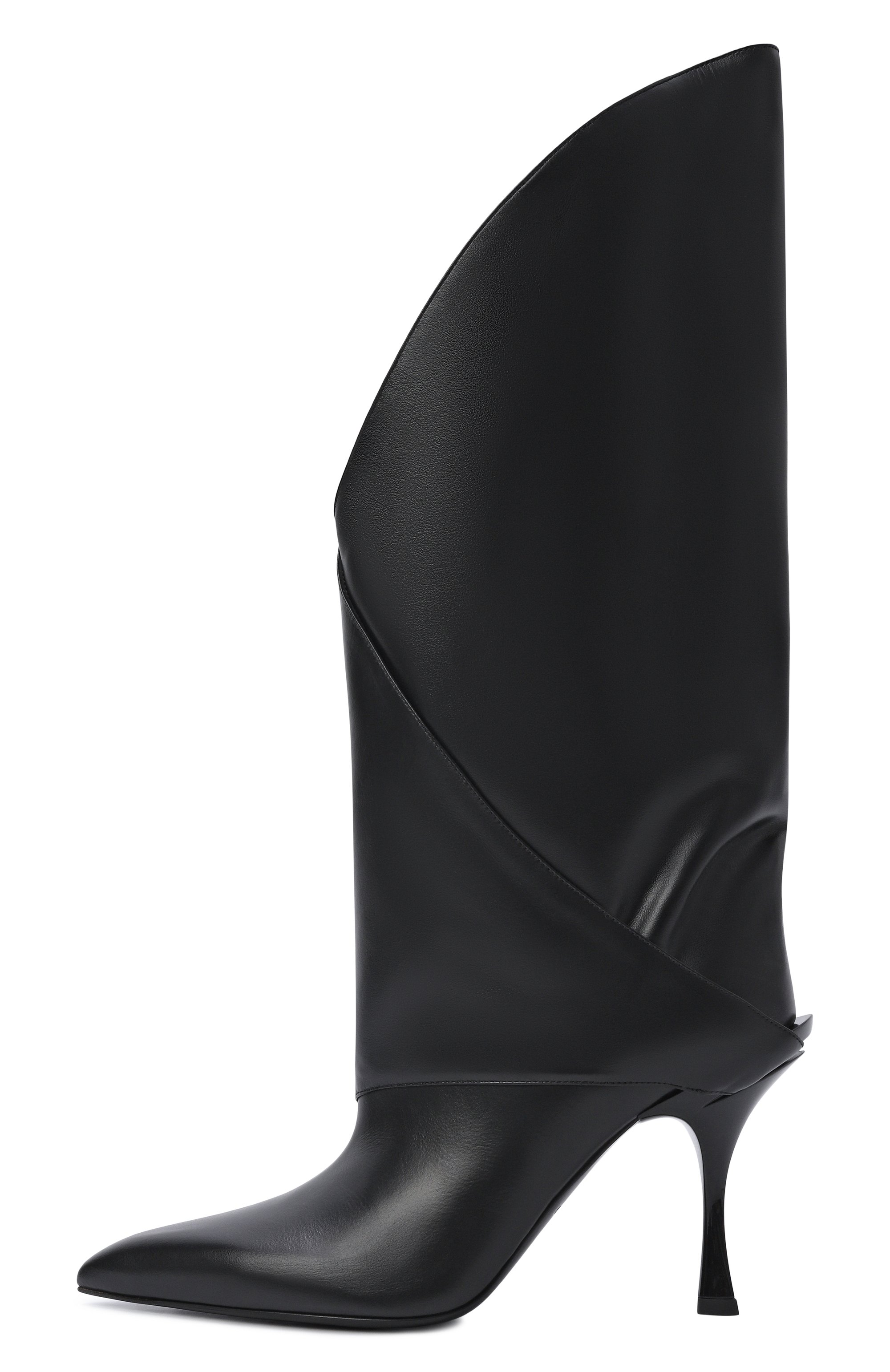 Кожаные сапоги twist 95 BALMAIN черного цвета по цене 187500 руб., арт. FN1TA144/LVIT, фото 4 Кожаные сапоги twist 95 BALMAIN, арт. FN1TA144/LVIT, фото 4