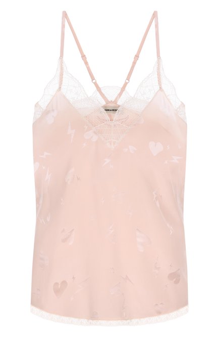 Женский шелковый топ ZADIG AND VOLTAIRE, арт. WWCR01257