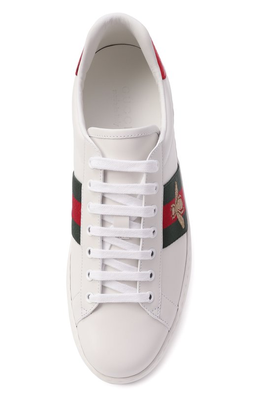 Кожаные кеды Ace Gucci 429446/02JP0 Белый  429446/02JP0 Фото 6