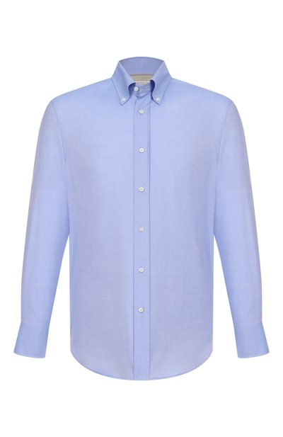 Мужская хлопковая сорочка BRUNELLO CUCINELLI, арт. MBUC41716