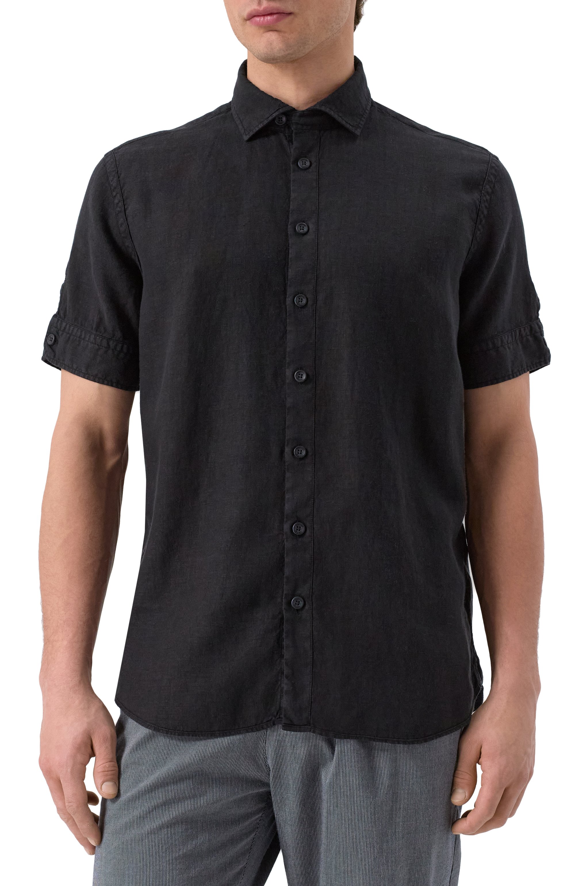 Льняная рубашка HANNES ROETHER, арт. VI29SITE-K.608, фото 3