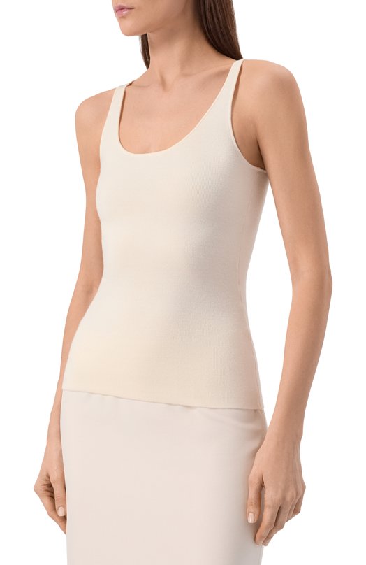 Шерстяной топ TOTEME 261-WRT0504-YA0128 Кремовый  261-WRT0504-YA0128 Фото 3