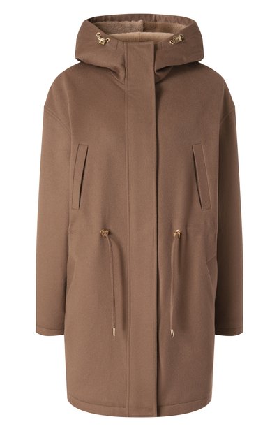 Женская кашемировая парка с подкладкой из меха норки MVST, арт. FTBKB-Y461V/LC1669