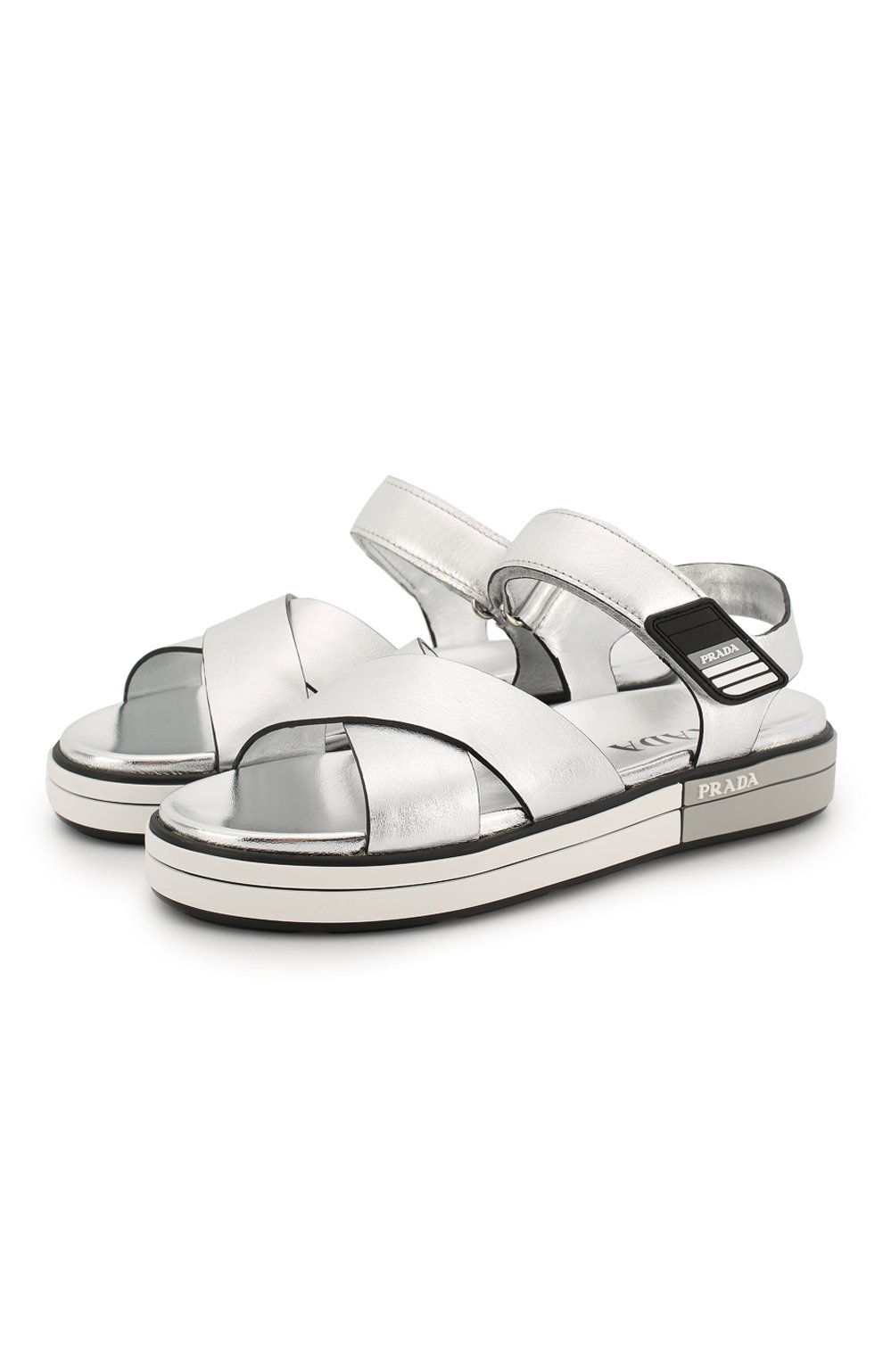 Кожаные сандалии PRADA, арт. 1X366L-3J8K-F0118-005, фото 1