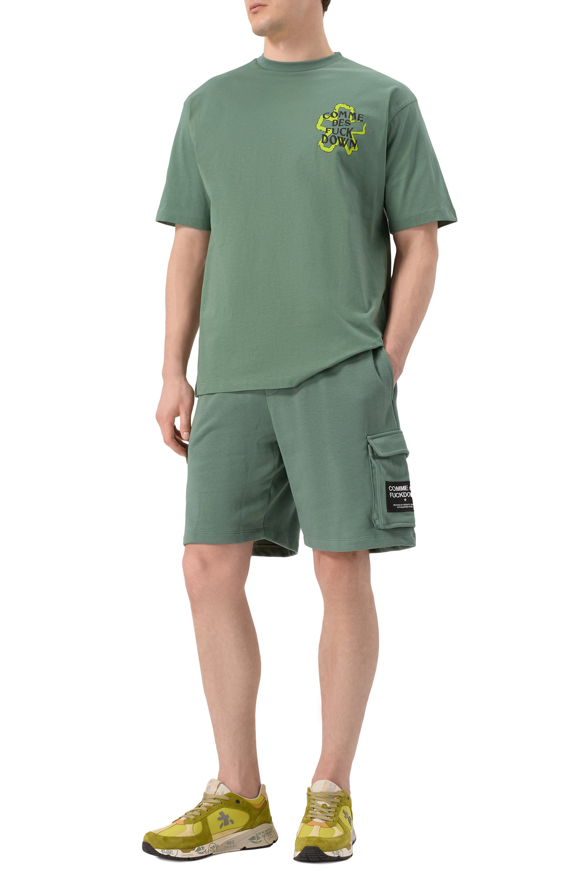 Хлопковая футболка COMME DES FUCKDOWN, арт. CFABM01594, фото 2