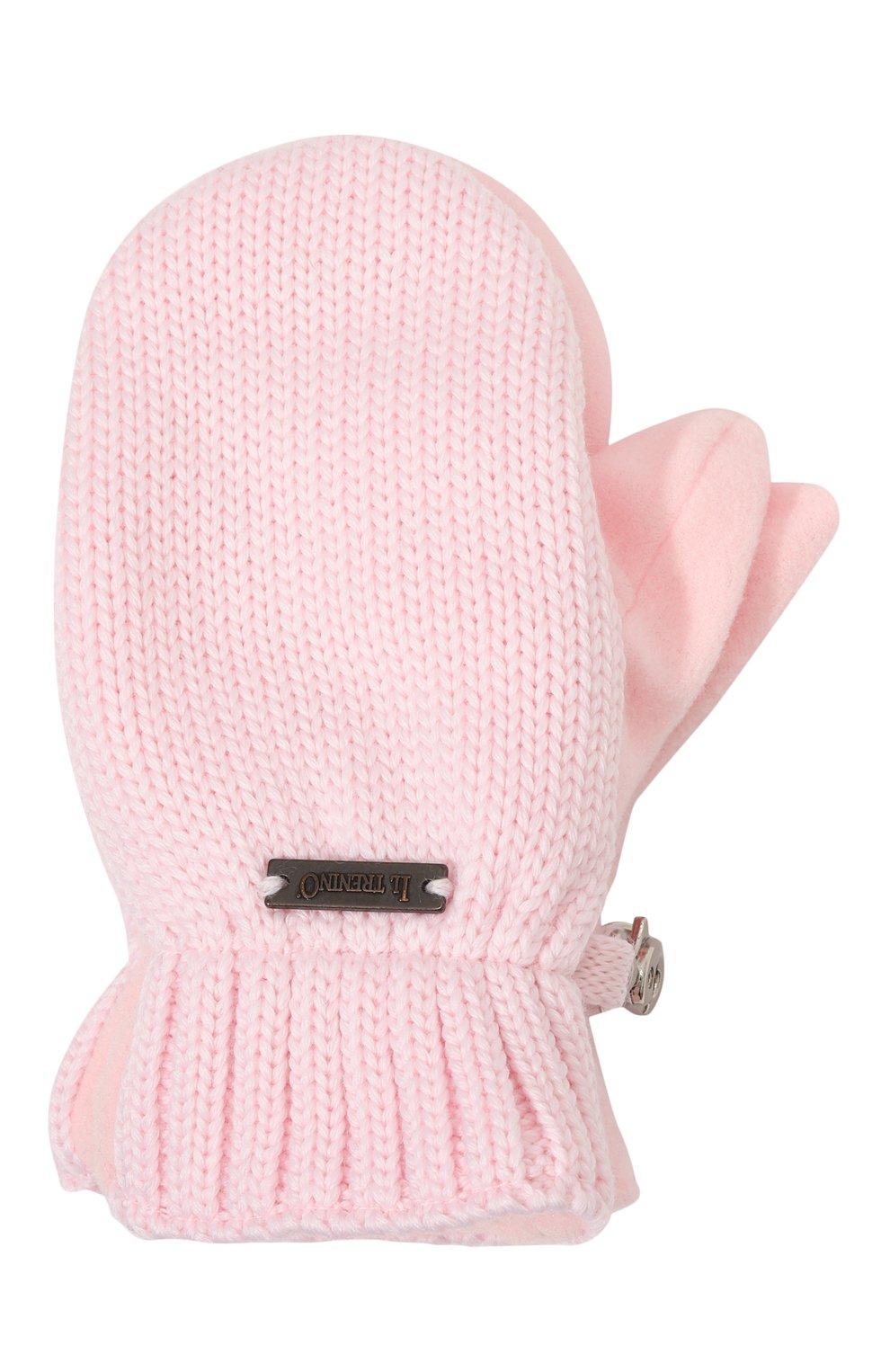 Шерстяные варежки IL TRENINO светло-розового цвета по цене 8740 руб., арт. CL-4062/J, фото 1 Шерстяные варежки IL TRENINO, арт. CL-4062/J, фото 1