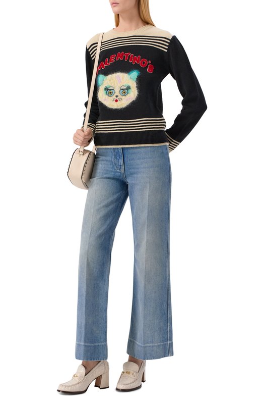 Кожаные туфли Ferragamo 01K348/784 Кремовый  01K348/784 Фото 3