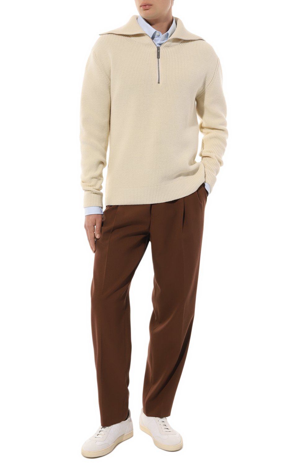 Шерстяные брюки DRIES VAN NOTEN, арт. 232-020923-7062, фото 2