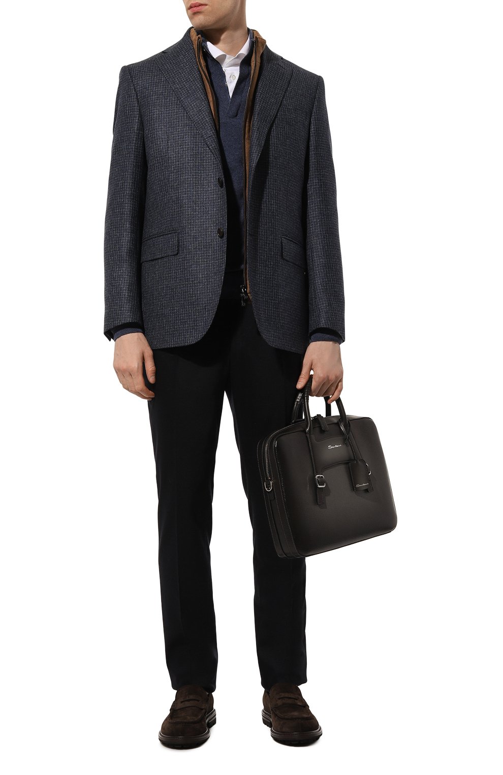 Брюки из шерсти и кашемира CORNELIANI, арт. 945B03-9418540, фото 2