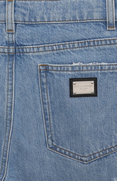 Джинсы DOLCE & GABBANA голубого цвета по цене 45250 руб., арт. L42F44/LDB88, фото 4 Джинсы DOLCE & GABBANA, арт. L42F44/LDB88, фото 4