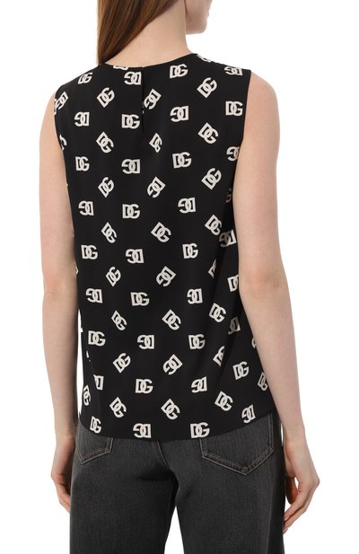 Шелковый топ DOLCE & GABBANA, арт. F7ZZCT/FSA4I, фото 4