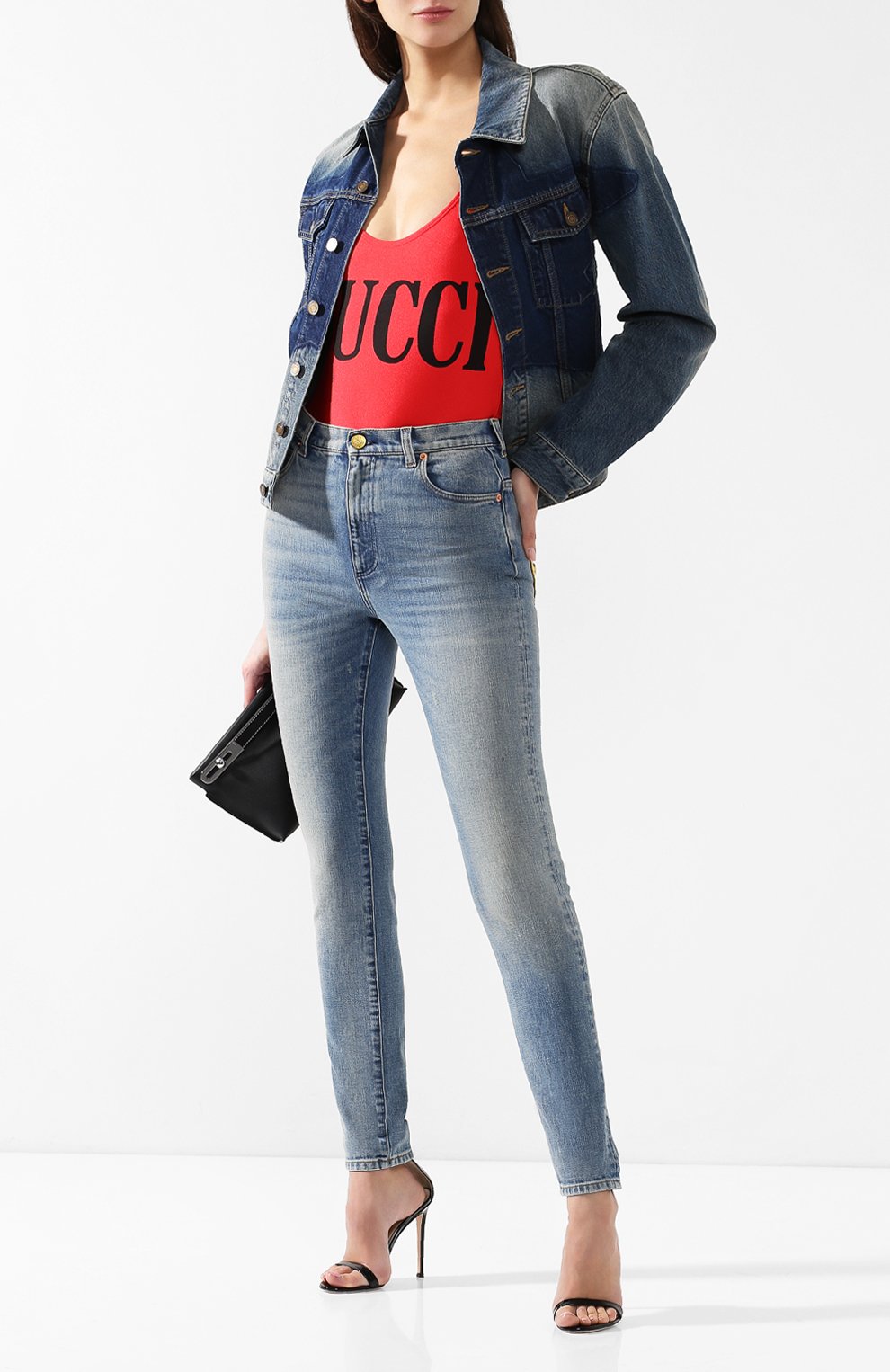 Слитный купальник GUCCI, арт. 501899/XJANK, фото 2