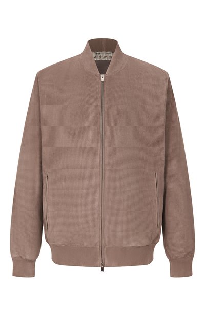 Мужской замшевый бомбер MVST, арт. M26.2PM.L026/METIS SUEDE/PERF0RATED 6MM
