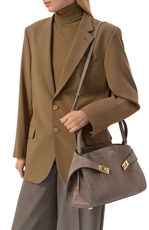 Сумка Hug Soft medium Ferragamo 219816/784180 Коричневый  219816/784180 Фото 2