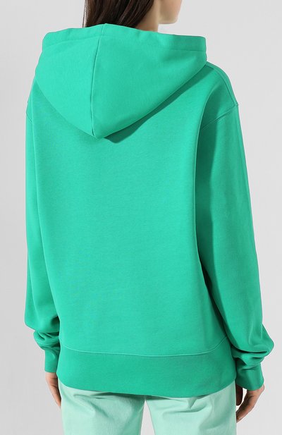 Хлопковое худи ACNE STUDIOS зеленого цвета по цене 39950 руб., арт. 2HK173/W, фото 4 Хлопковое худи ACNE STUDIOS, арт. 2HK173/W, фото 4