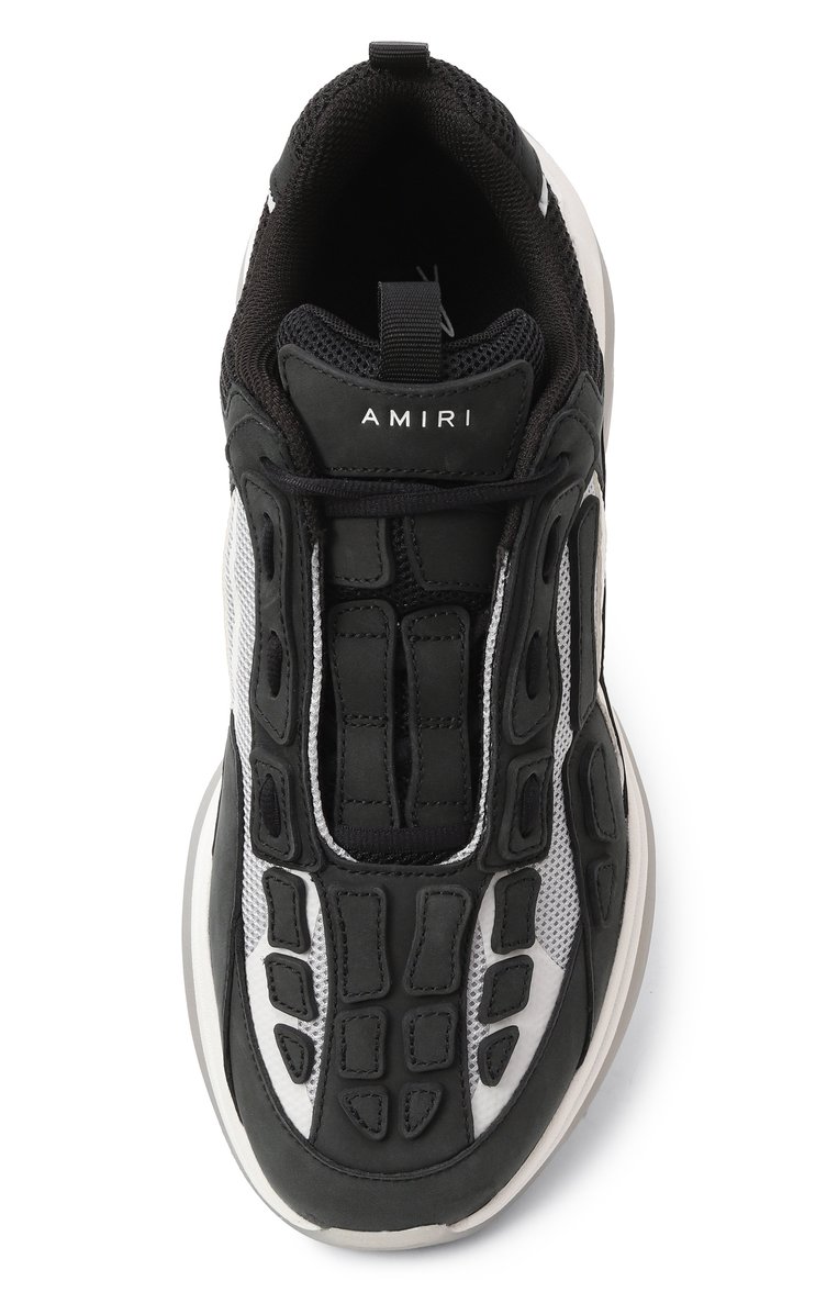 Мужские кожаные кроссовки bone running AMIRI черного цвета, арт. AMF0SR1091 | Фото 6 (Драгоценные камни: Проставлено; Подошва: Массивная; Материал сплава: Проставлено; Материал внутренний: Текстиль; Материал внешний: Натуральная кожа; Материал утеплителя: Без утеплителя; Кросс-КТ: Низкие; Стили: Классический)