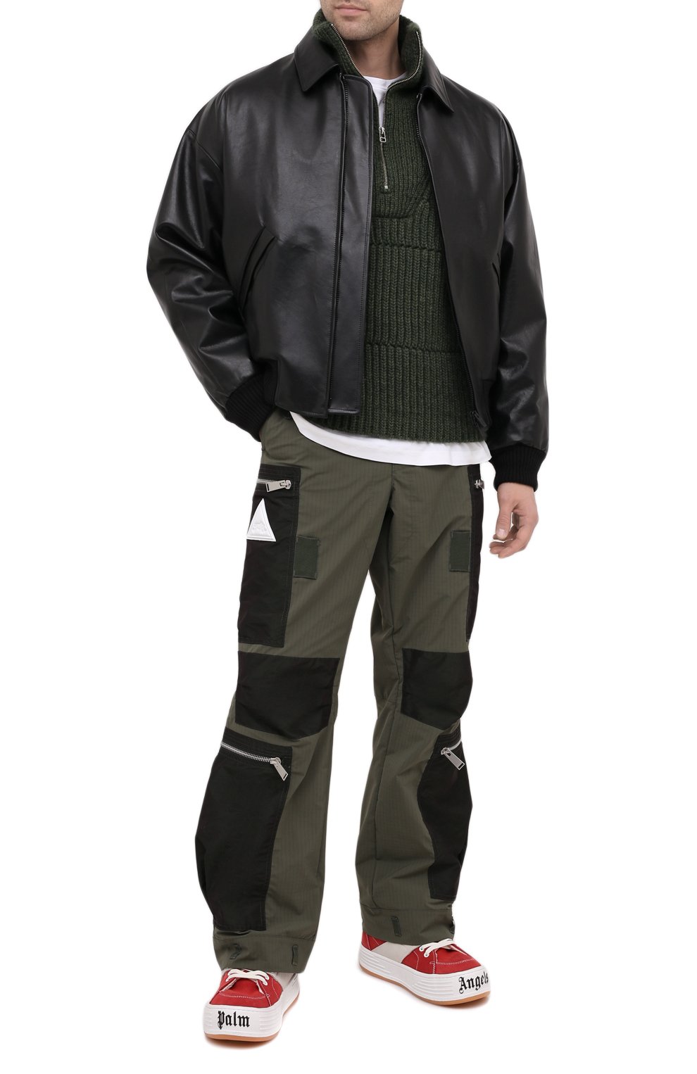 Замшевые кеды PALM ANGELS, арт. PMIA051F20LEA0012501, фото 2