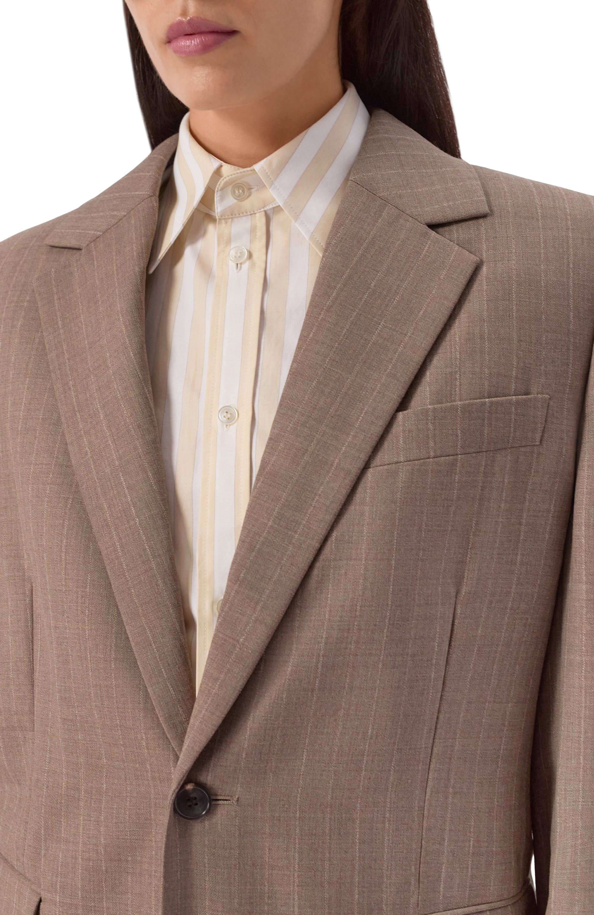 Шерстяной жакет SAINT LAURENT, арт. 824743/Y6K25, фото 5