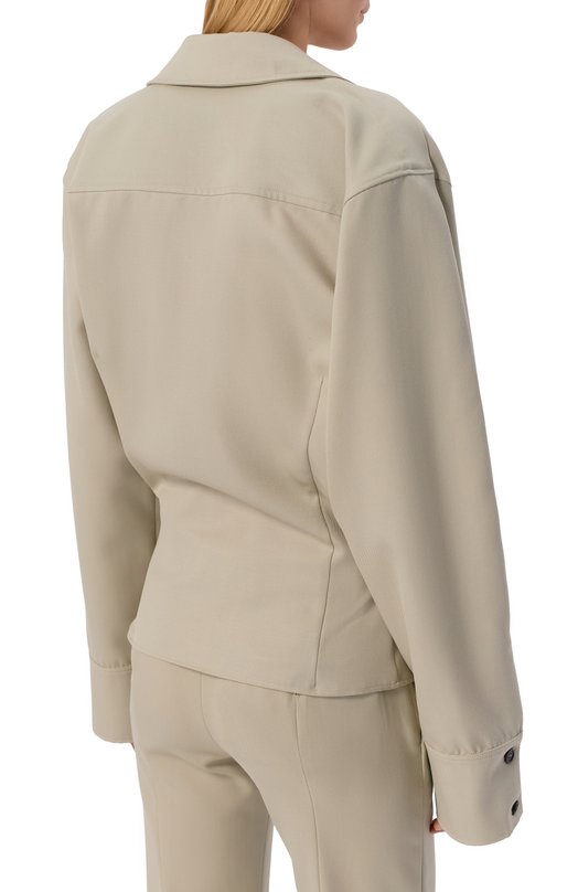 Шерстяная рубашка The Attico 260WCH00045/WWW065AA Серый  260WCH00045/WWW065AA Фото 4