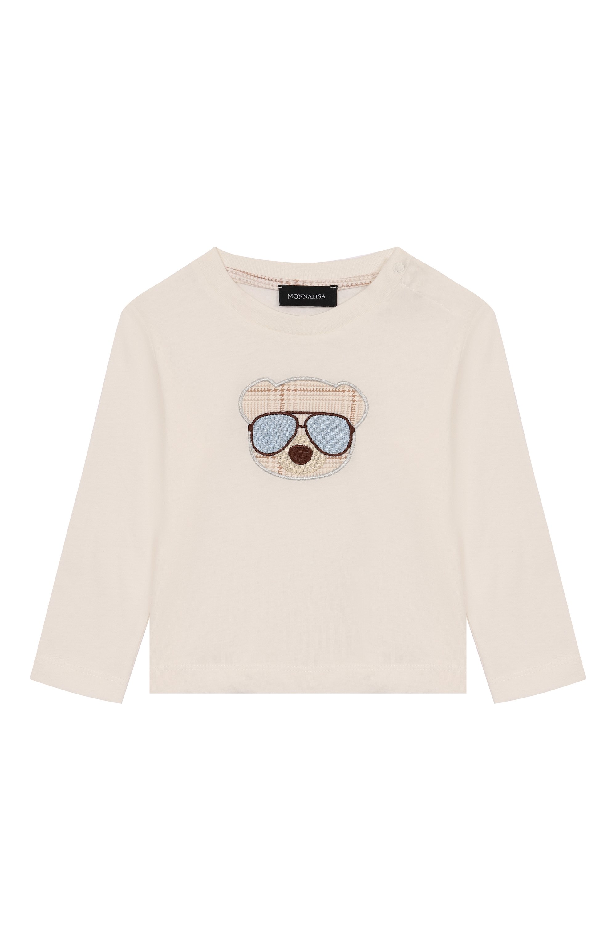 Хлопковый лонгслив MONNALISA, арт. 28F604, фото 1