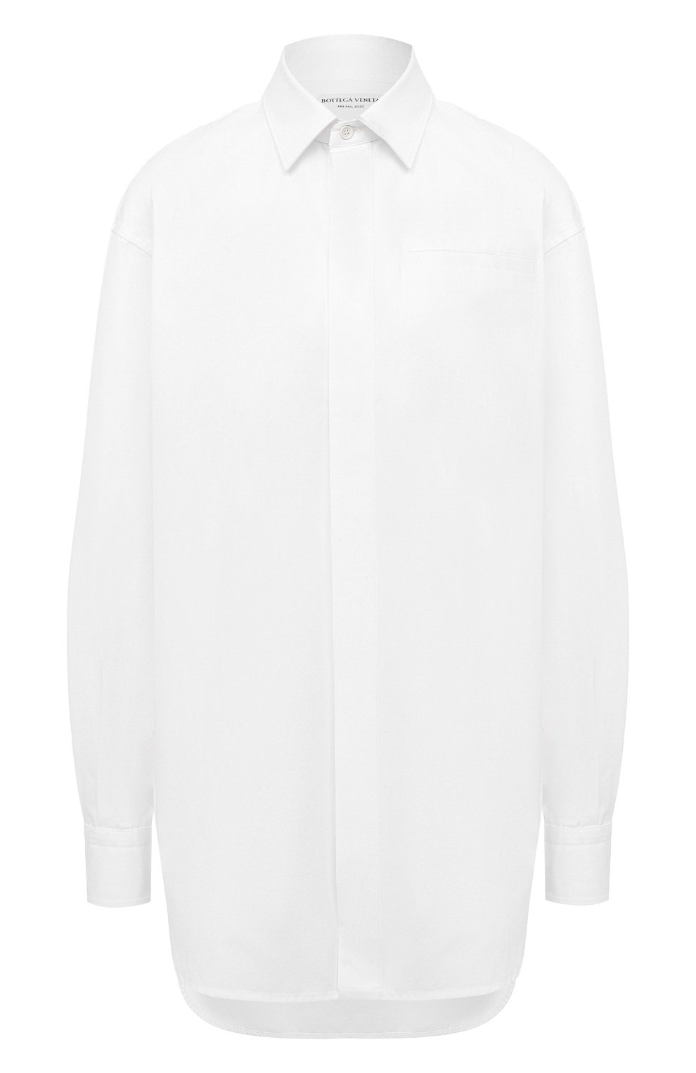 Хлопковая рубашка BOTTEGA VENETA белого цвета по цене 94450 руб., арт. 629735/VKEC0, фото 1 Хлопковая рубашка BOTTEGA VENETA, арт. 629735/VKEC0, фото 1