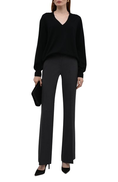 Шерстяной пуловер DRIES VAN NOTEN черного цвета по цене 52400 руб., арт. 212-031250-3700, фото 2 Шерстяной пуловер DRIES VAN NOTEN, арт. 212-031250-3700, фото 2