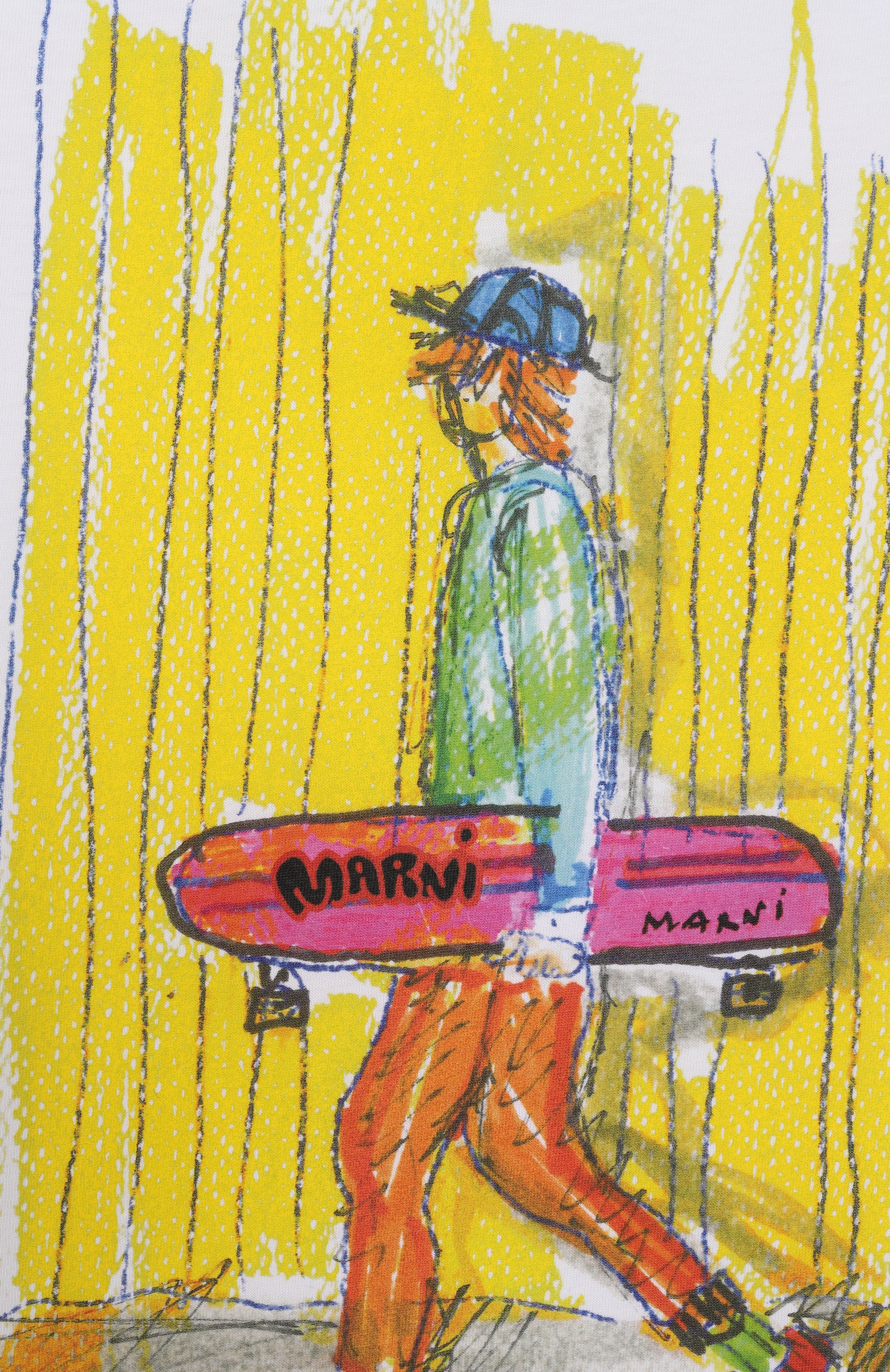 Хлопковая футболка MARNI, арт. M01947/M00L9, фото 3