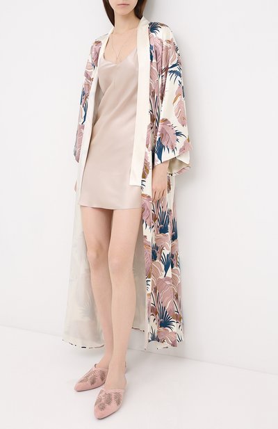 Туфли комнатные HOMERS AT HOME розового цвета по цене 19650 руб., арт. 19077R/ANTE, фото 2 Туфли комнатные HOMERS AT HOME, арт. 19077R/ANTE, фото 2